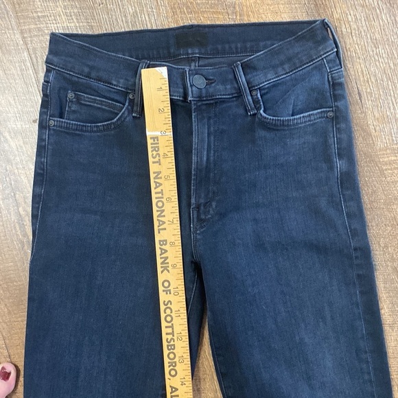 MOTHER THE RASCAL ANKLE SNIPPET IN BLACKBIRD HI RISE STRAIGHT LEG ANKLE SZ 27 - Picture 12 of 16